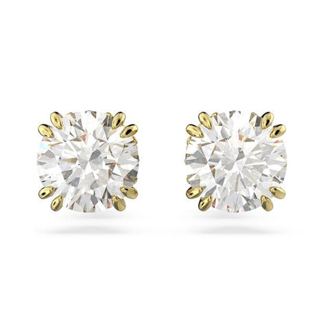 Swarovski Constella Gold Stud Earrings - with gold | Sold by Uncle Wiener's Wholesale