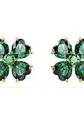 Swarovski, Earrings, Female, Yellow, Size: ONE SIZE Women's Earrings Lucky Clover Green Idyllia 5666236 - with yellow | Sold by Uncle Wiener's Wholesale