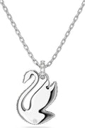 Swarovski Iconic Swan Crystal Necklace, Earrings, Bracelet Jewelry Collection, Clear Crystals on a Rhodium Tone Finish - with | Sold by Uncle Wiener's Wholesale