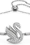 Swarovski Iconic Swan Crystal Necklace, Earrings, Bracelet Jewelry Collection, Clear Crystals on a Rhodium Tone Finish - with | Sold by Uncle Wiener's Wholesale