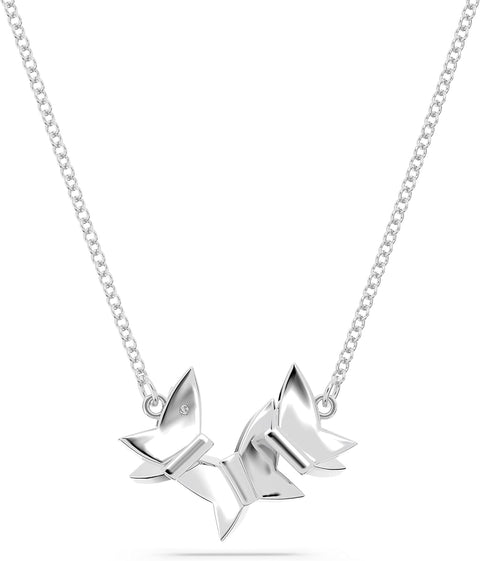 Swarovski Lilia Butterfly Necklace, Earrings, and Bracelet Crystal Jewelry Collection, Blue Crystals in a Rhodium Tone Finished Setting - with | Sold by Uncle Wiener's Wholesale