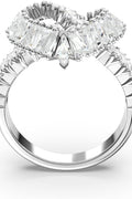 SWAROVSKI Matrix cocktail ring, Mixed cuts, Heart, White, Rhodium Finish. 55 - with | Sold by Uncle Wiener's Wholesale