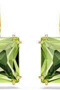 Swarovski Millenia Drop Earrings, Square Cut, Green Crystal, Gold - tone Finish - with | Sold by Uncle Wiener's Wholesale