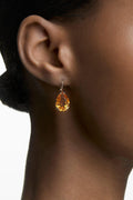 Swarovski Millenia earrings, Pear cut crystal, Yellow, Gold - tone plated - with | Sold by Uncle Wiener's Wholesale