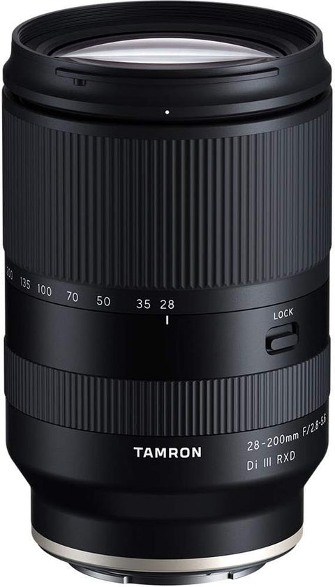 Tamron 28 - 200 F/2.8 - 5.6 Di III RXD for Sony Mirrorless Full Frame/APS - C E - Mount, Model Number: AFA071S700, Black - with Sony FE Mount | Sold by Uncle Wiener's Wholesale