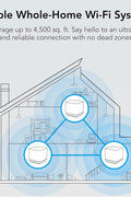 TCL Mesh Wi - Fi System, Gigabit Wifi Mesh Network Cover up to 100 Devices, Replaces WiFi Router and Extender, Whole - Home 4,500 Sq. ft. Coverage, Seamless High - Performance Wireless WiFi Booster (3 Pack) - with | Sold by Uncle Wiener's Wholesale