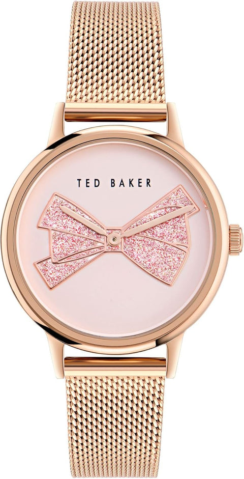 Ted Baker Ladies Yellow Gold Mesh Band Bracelet Watch - with | Sold by Uncle Wiener's Wholesale