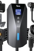 Tera Electric Vehicle Charger Portable: Level 2 & 1 J1772 16A 8A 110V 240V ETL NEMA 14 - 50 Plug Indoor & Outdoor EV Charging Station with NEMA 5 - 15 Adapter Cord 23FT Cable P02 - with | Sold by Uncle Wiener's Wholesale