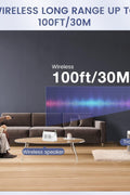 Tosima TV9000W Wireless Speaker for TV, Easy Control Portable TV Soundbox for Elderly (TV Need 3.5mm Jack or Audio Out Plug) - with White | Sold by Uncle Wiener's Wholesale