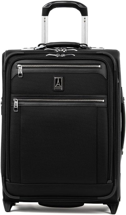 Travelpro Platinum Elite 22" Expandable Carry - On Rollaboard, Shadow Black, Carry - On 20 - Inch, Platinum Elite Softside Expandable Upright Luggage - with | Sold by Uncle Wiener's Wholesale