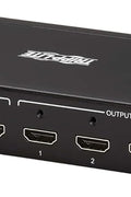 Tripp Lite HDMI Video Switch 4 Computers 4 Monitors, 4 Port 4K@60Hz Video Matrix Splitter with Remote Control, Single Push Button Switch, Headset Audio, TAA Compliant, 3 - Year Warranty (B119 - 4X4 - 4K) - with | Sold by Uncle Wiener's Wholesale