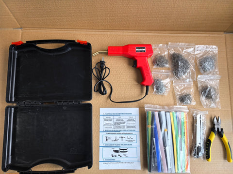 Upgraded 2 - in - 1 Plastic Welding Kit | 220W Plastic Welder for Bumpers, Car Panels, and DIY Repairs PW22021 - with | Sold by Uncle Wiener's Wholesale