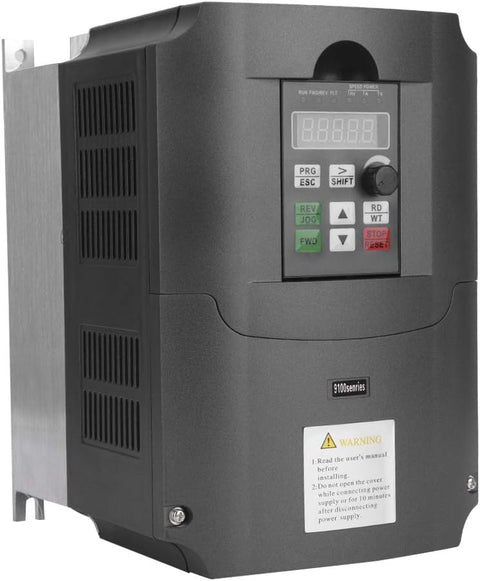 Variable Frequency Drive, AC 220V 7.5KW 10HP 16A Single Phase to 3 Phase VFD Inverter Frequency Converter, Professional Variable Speed Control Drive for Motor Speed Control - with | Sold by Uncle Wiener's Wholesale