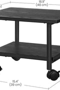 VASAGLE 2-tier printer stand with locking wheels front view
Industrial printer cart with wood and metal frame
Under-desk printer table with bottom storage shelf
Rolling printer stand with dual lock wheels
Compact office printer stand in workspace setup