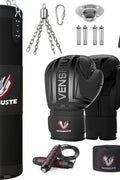 Vensmuste Punching Bag for Adults, 4FT Oxford Heavy Boxing Bag Set, Punching Bag with 12OZ Boxing Gloves, Chains, Hand Wraps, etc. Suitable for MMA Karate Kickboxing Boxing - Unfilled - with 4ft/120cm | Sold by Uncle Wiener's Wholesale