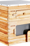 VEVOR Bee Hive 20 Frame Bee Hives Starter Kit, Beeswax Coated Fir Wood, 1 Deep + 1 Medium Bee Boxes Langstroth Beehive Kit, Transparent Acrylic Windows with Foundations for Beginners Pro Beekeepers - with | Sold by Uncle Wiener's Wholesale