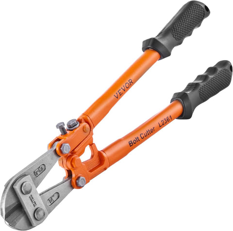 VEVOR Bolt Cutter, 18" Lock Cutter, Bi - Material Handle with Soft Rubber Grip, Heavy Duty Bolt Cutter, Chrome Molybdenum Alloy Steel Blade, for Rods, Bolts, Wires, Rivets, Cables, and Chains - with 18 - inch | Sold by Uncle Wiener's Wholesale