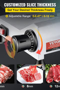 VEVOR Commercial Meat Slicer, 10 inch Electric Food Slicer, 240W Frozen Meat Deli Slicer, Semi - Auto Meat Slicer for Commercial and Home use - with | Sold by Uncle Wiener's Wholesale