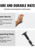 VEVOR Dust Barrier Poles, 10 Ft Poles with 4 Telescoping Poles, Carry Bag, and 32.8x13.12 Ft Plastic Film, for Interior Decoration and Painting Projects - with | Sold by Uncle Wiener's Wholesale