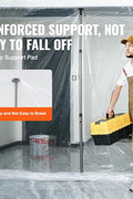 VEVOR Dust Barrier Poles, 10 Ft Poles with 4 Telescoping Poles, Carry Bag, and 32.8x13.12 Ft Plastic Film, for Interior Decoration and Painting Projects - with | Sold by Uncle Wiener's Wholesale