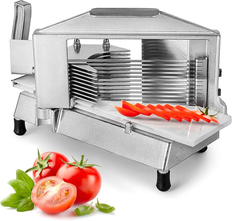 VEVOR Heavy Duty Tomato Cutter, Non - slip Manual Slicer Machine, for Tomatoes, Cucumbers, Bananas. Model: AY450 - 3 - with Silver | Sold by Uncle Wiener's Wholesale