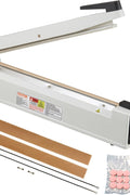 VEVOR Impulse Sealer 16 inch, Manual Heat Sealing Machine with Adjustable Heating Mode, Aluminum Shrink Wrap Bag Sealers for Plastic Mylar PE PP Bags, Portable Poly Bag Sealer with Extra Replace Kit - with | Sold by Uncle Wiener's Wholesale