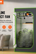 VEVOR Inline Duct Fan, 8 - Inch 807 CFM with Temperature Humidity Controller, Quiet EC - Motor Ventilation Exhaust Fan for Cooling Booster, Grow Tents, Hydroponics - with | Sold by Uncle Wiener's Wholesale