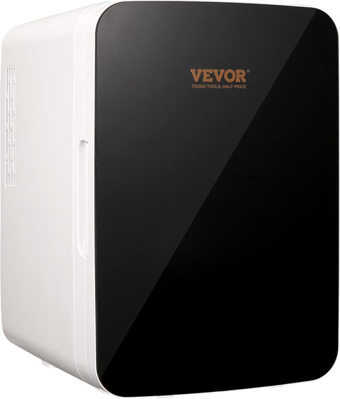 VEVOR Mini Fridge, 10L/12 Cans Compact Personal Fridge, AC/DC Portable Thermoelectric Cooler and Warmer Refrigerators, Skincare Fridge for Beverage, Snacks, Home, Office and Car, ETL Listed (Black) - with | Sold by Uncle Wiener's Wholesale