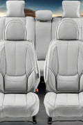 VEVOR universal full set car seat covers – front and rear
Faux leather seat covers for SUVs and trucks
Airbag-compatible car seat cover installation view
Universal fit car seat covers with storage pockets
Complete 13-piece car seat cover set in grey
