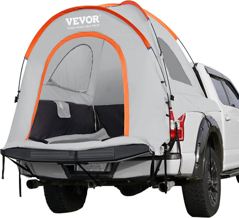 VEVOR Truck Bed Tent, 6.4' - 6.7' Pickup Truck Tent with Rain Layer and Carry Bag, Waterproof PU2000mm Double Layer Truck Tent, Accommodate 2 - 3 Person, for Camping Traveling Outdoor Activities - with | Sold by Uncle Wiener's Wholesale