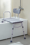 VEVOR adjustable transfer bench with armrest for bathtub
Lightweight shower seat with suction feet and backrest
Non-slip bath chair for elderly or disabled use
Height-adjustable bathtub transfer bench for seniors
Tool-free assembly shower bench with wide seat