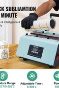 VEVOR Tumbler Heat Press Machine, 11 - 30oz Mug Press, Heat Up Fast and Even, Tumbler Press with Sublimation Paper, Tape and Gloves, Temp and Time Setting, for Sublimation Tumblers, Cups, Mugs, Green - with | Sold by Uncle Wiener's Wholesale