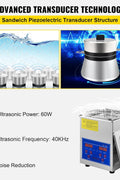 VEVOR Ultrasonic Cleaner 2L, Jewelry Cleaner with Heater Timer 60W, Lab Ultrasonic Cleaner with Digital Timer Large Capacity, Professional Stainless Steel for Cleaning Eyeglasses Rings - with | Sold by Uncle Wiener's Wholesale