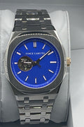 Vince Camuto VC1156BLSV Men's Stainless Steel Blue Dial Automatic Watch NEW - with | Sold by Uncle Wiener's Wholesale