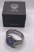 Vince Camuto VC1156BLSV Men's Stainless Steel Blue Dial Automatic Watch NEW - with | Sold by Uncle Wiener's Wholesale