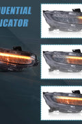 VLAND Headlight Assembly Fit for 2016 - 2021 10th Gen Honda Civic DRL with Startup Animation - with | Sold by Uncle Wiener's Wholesale