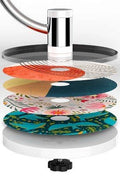 Vornado PIVOT 3U Whole Room Air Circulator with Customizable Design Discs - with 11.28 Inches (H) x 8.17 Inches (W) x 7.8 Inches (D) | Sold by Uncle Wiener's Wholesale