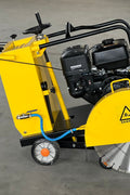 Walk-behind concrete saw T300 front view

T500 heavy-duty floor cutting machine

Portable concrete saw in yellow – side profile

Professional-grade walk-behind saw for road work

Compact construction cutter for slab and trench