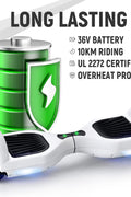 WEELMOTION Hoverboard with Music Speaker and LED Front Lights All Terrain 6.5" UL 2272 Certified Hoverboard with complimentary hover board bag, Two - Wheel Self Balancing scooter with Range up to 10 kms - with | Sold by Uncle Wiener's Wholesale