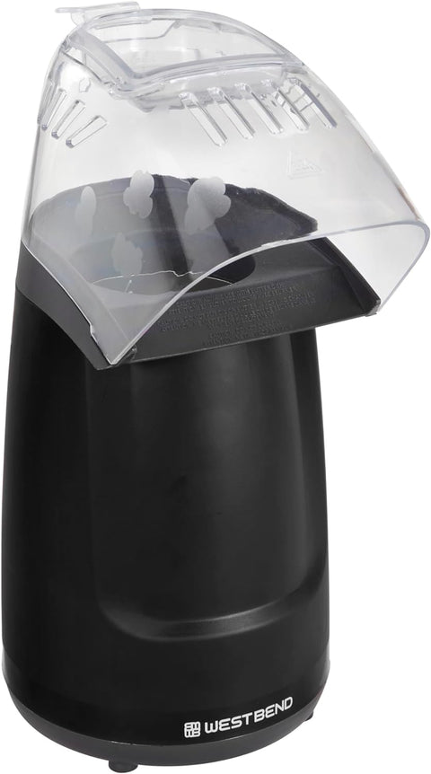 West Bend Air Crazy Popcorn Maker for Healthy Snack Oil Free, 4 Litre, Black - with | Sold by Uncle Wiener's Wholesale