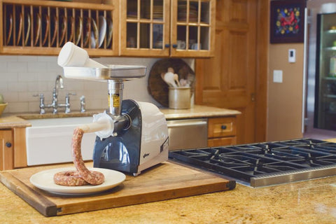 Weston Brands Medium Grind / Electric Meat Grinder (575 - Watt) - with | Sold by Uncle Wiener's Wholesale