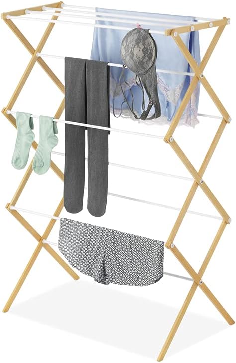 Whitmor Drying Rack, Hardwood, Wood - with | Sold by Uncle Wiener's Wholesale