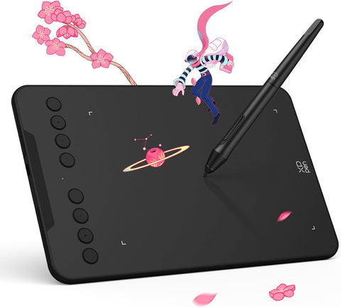 XPPen Updated Deco Mini7 V2 Drawing Tablet - 16384 Levels of Pressure Battery - Free Stylus, 7 x 4 OSU Drawing Pad, 8 Hotkeys for Digital Art, Teaching, Gaming Graphic Tablet for Chrome, PC, Mac, Android - with | Sold by Uncle Wiener's Wholesale