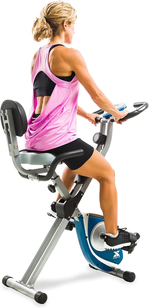 XTERRA FB350 Folding Exercise Bike, Silver - with UNITS | Sold by Uncle Wiener's Wholesale