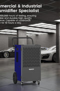 Yaufey 155 Pints Commercial Dehumidifier with Pump, for Basement up to 8000 Sq. Ft, Large Capacity Industrial Dehumidifier for Large Room with Intelligent Humidity Control - with Blue | Sold by Uncle Wiener's Wholesale