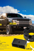 YHTAUTO 3 inch Front and 2 inch Rear Leveling Lift Kit Compatible with 2005 - 2023 Nissan Frontier, 2WD/4WD, Lift Blocks w/Spacers & Extended Square U - Bolts Suspension Level Kit w/Hardware Kit Set of 8 - with | Sold by Uncle Wiener's Wholesale