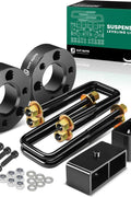 YHTAUTO 3 inch Front and 2 inch Rear Leveling Lift Kit Compatible with 2005 - 2023 Nissan Frontier, 2WD/4WD, Lift Blocks w/Spacers & Extended Square U - Bolts Suspension Level Kit w/Hardware Kit Set of 8 - with | Sold by Uncle Wiener's Wholesale