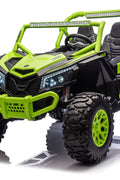 ZFORCE RZR Turbo 24V Ride - On Buggy | 4x795W Motors, 2 - Seater UTV, 15 km/h, 220 lbs Capacity, Leather Seats, EVA Tires, MP4, Remote Control - with Green & Black | Sold by Uncle Wiener's Wholesale
