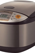 Zojirushi NS - TSC18 Micom Rice Cooker and Warmer, 10 cups, Uncooked, Stainless Brown, tiny scratch on the top - with | Sold by Uncle Wiener's Wholesale